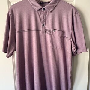 Travis Mathew Purple Polo Shirt Relaxed Fit